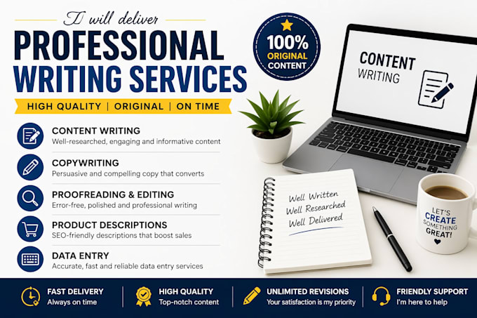 write professional product descriptions and content writing