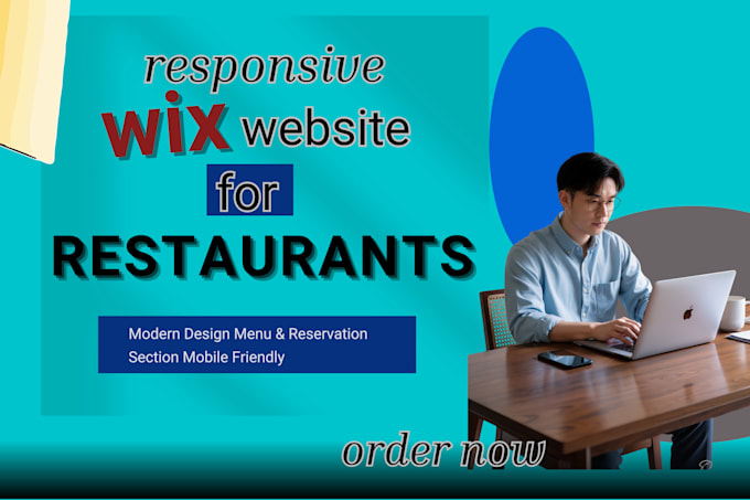 build a responsive wix website for restaurants