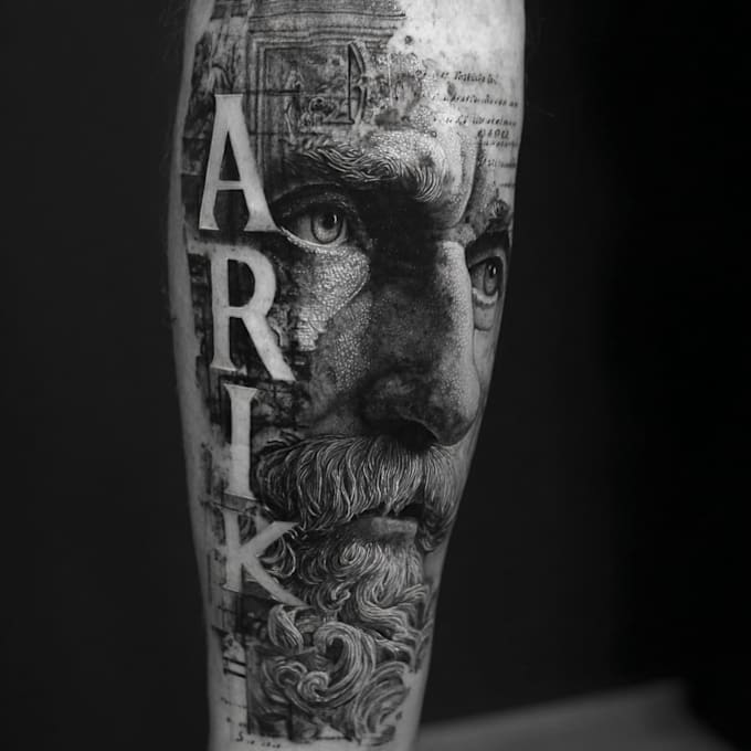 create unique tattoo lettering or script logo design