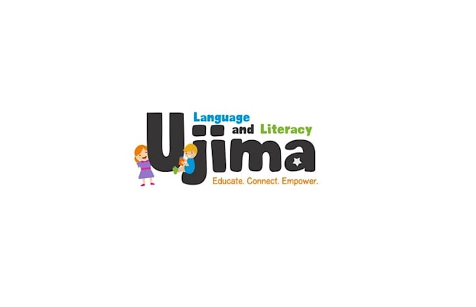 design kid fun books literacy logo