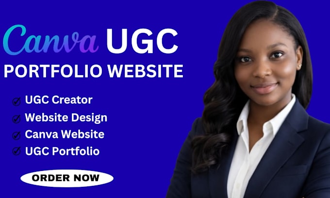 design canva ugc portfolio website create high converting canva ugc portfolio