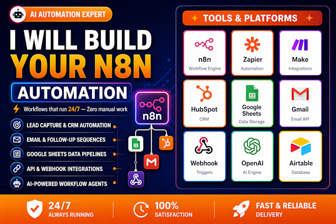 build an n8n automation workflow for lead capture and email marketing