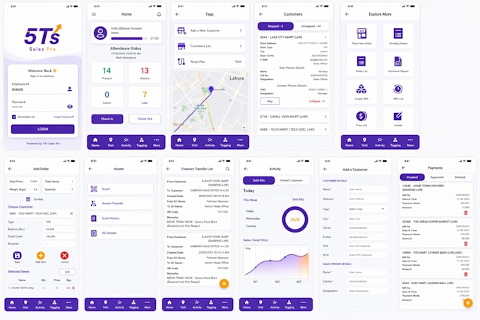 develop a complete sales order management app in flutter
