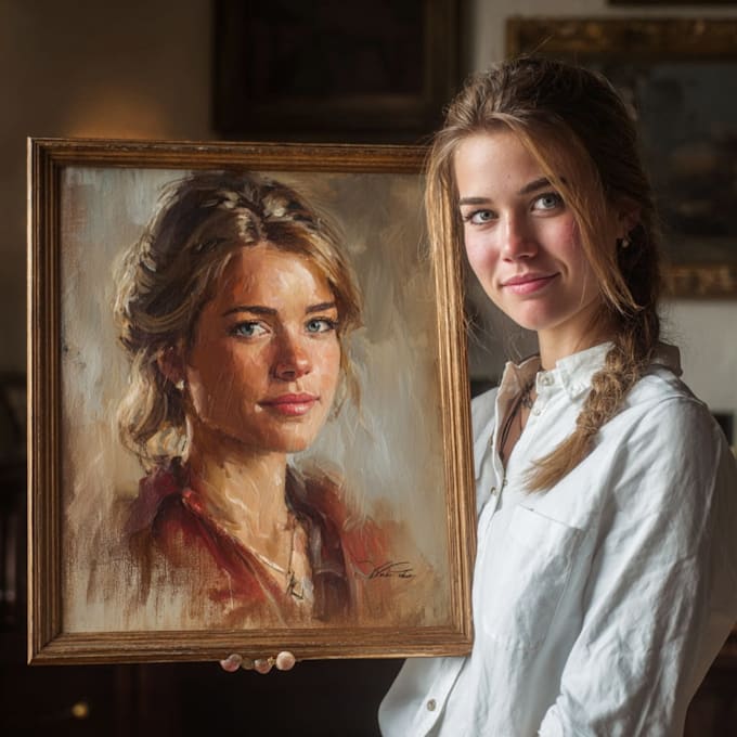paint a real oil portrait