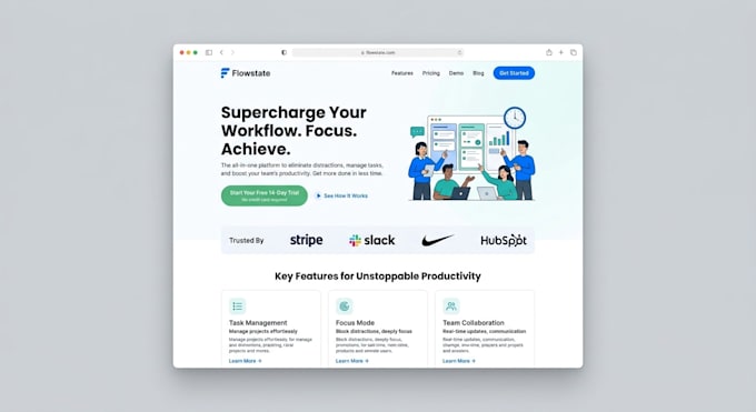 create landing page UI UX that converts