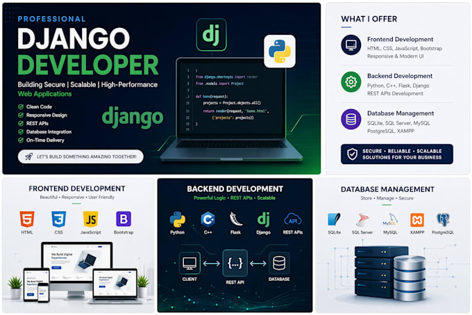 be your expert django developer for web apps and rest apis