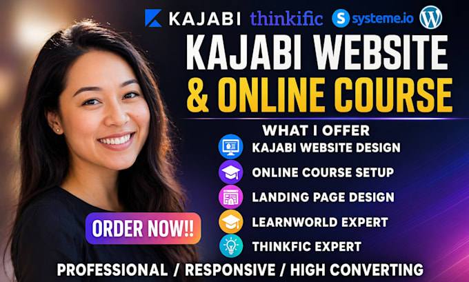 kajabi website learnworld elearinig online course ppt training video kajabi