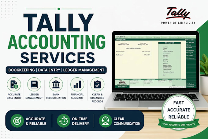 do tally accounting, bookkeeping and data entry