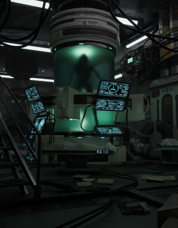 design 3d environment and props