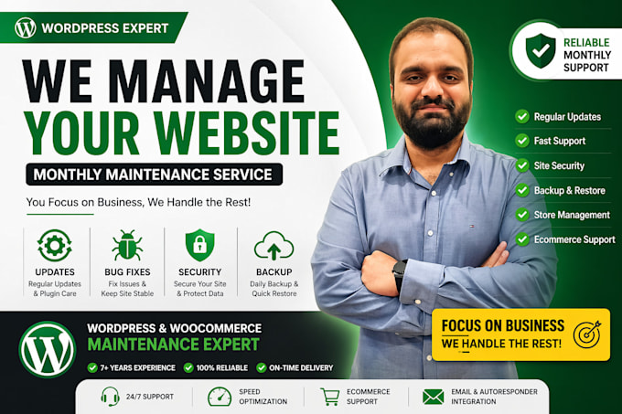 do wordpress monthly maintenance fix issues and manage ecommerce store