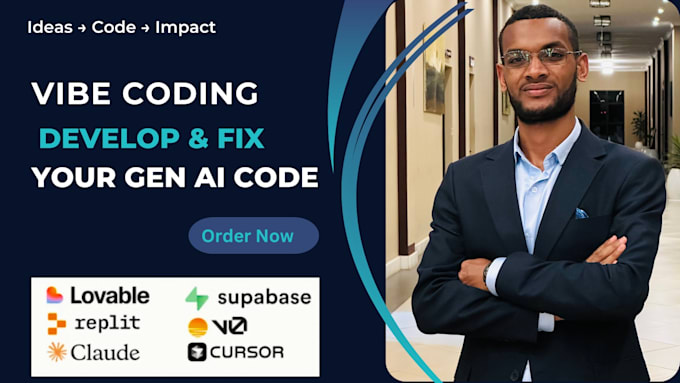 develop or fix apps in vibe coding replit, lovable, v0, or base44