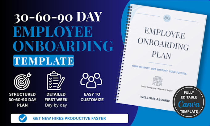 design a 30 60 90 day employee onboarding plan template