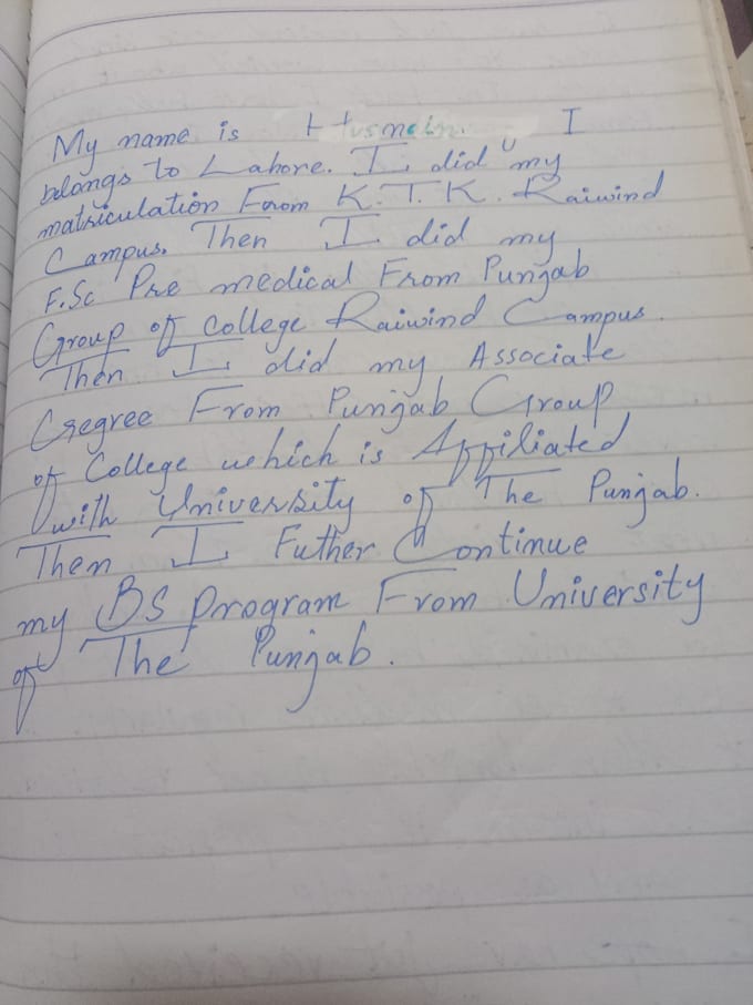 do neat and clean handwriting assignments and notes