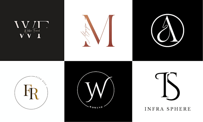 design luxury monogram logo with initials