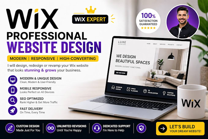 design redesign or fix wix website professionally