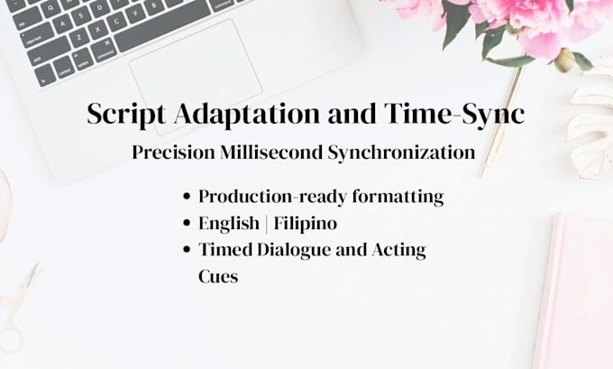 write and time sync english scripts for localization