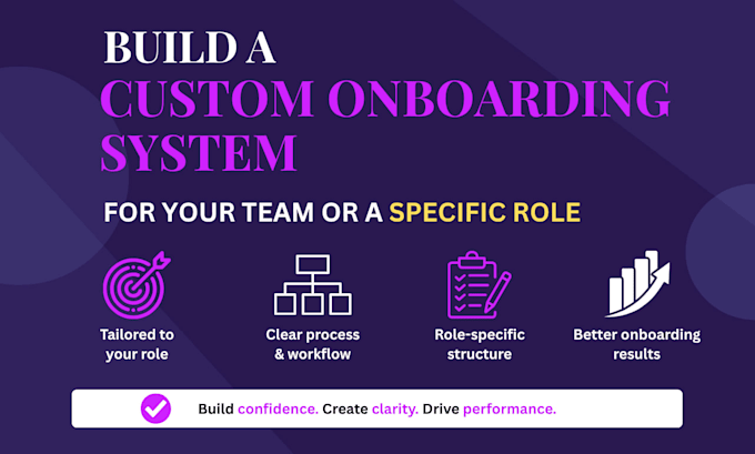 build a custom structured onboarding system for your team or role