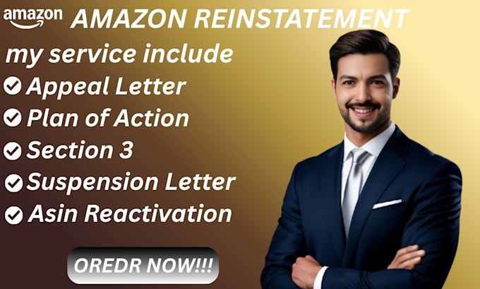 reinstate amazon seller account with poa and suspension appeal