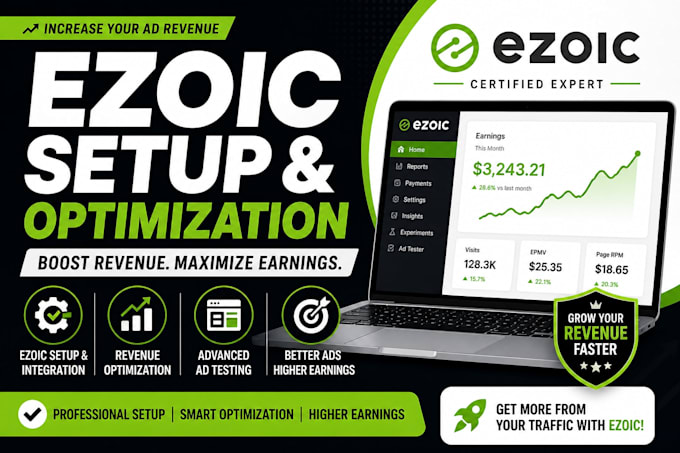 do ezoic approval, setup and website monetization
