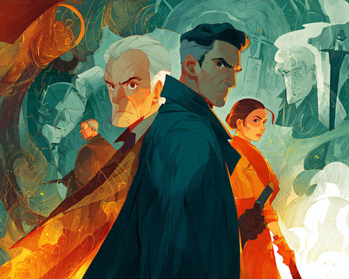 draw custom comic book art, characters, and scenes