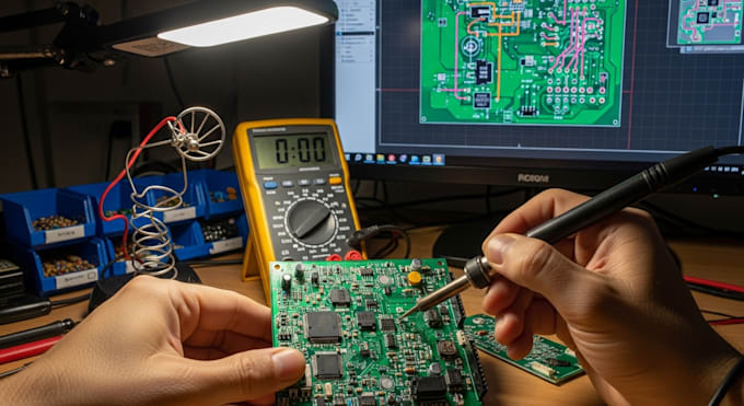 design custom pcb circuits and schematics using altium kicad for plc robotics