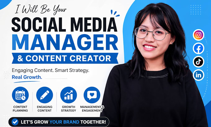 be your social media marketing manager and content creator