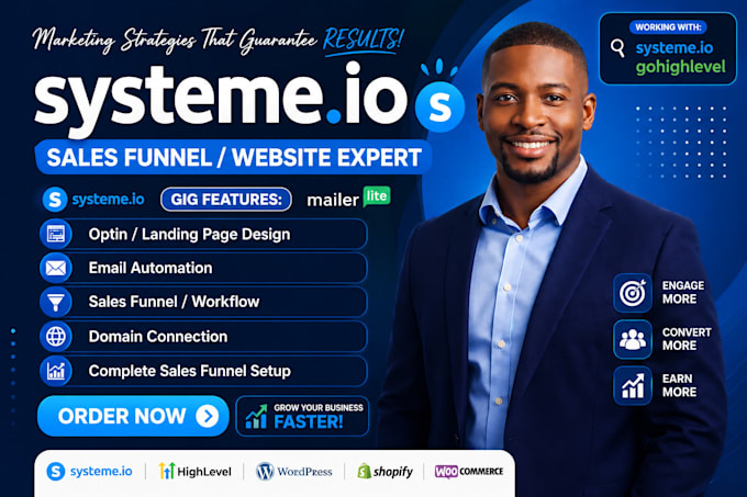 systeme io sales funnel landing page systeme io website systeme io funnel gohigh