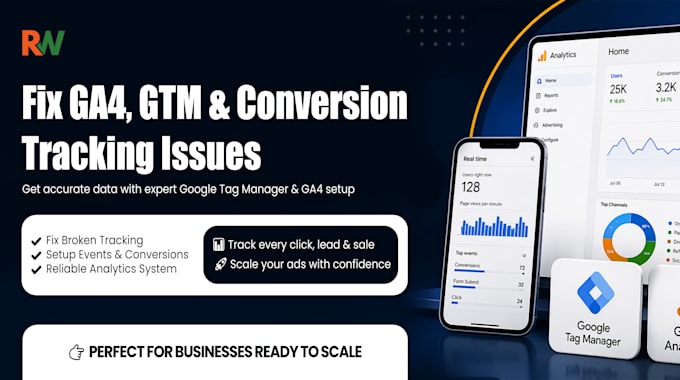 fix ga4, google tag manager, and conversion tracking