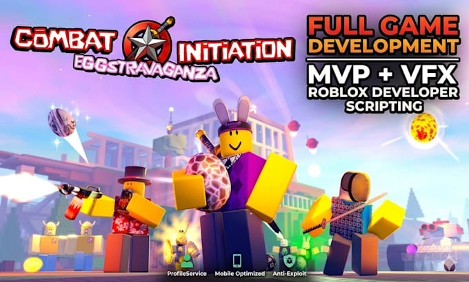 make roblox game, development, vfx, mvp, roblox developer, create full scripting
