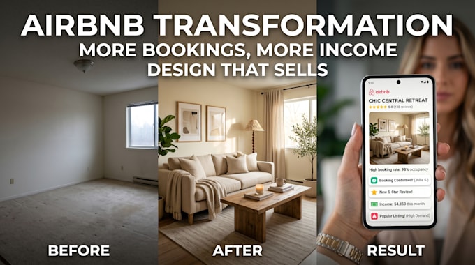 Create a cinematic airbnb interior design with 3d walkthrough vacation ...