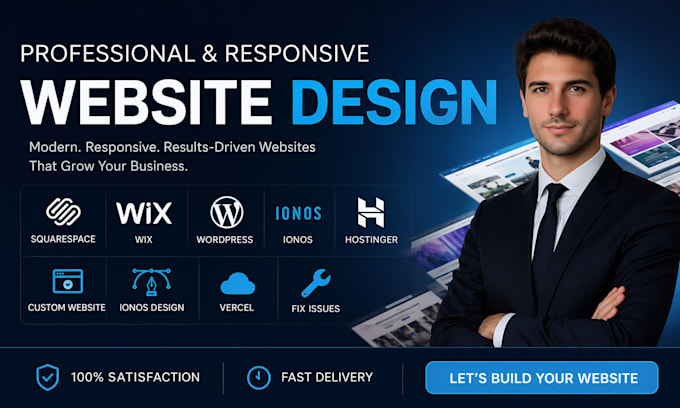 build a business website on wordpress wix squarespace hostgator ionos hostinger