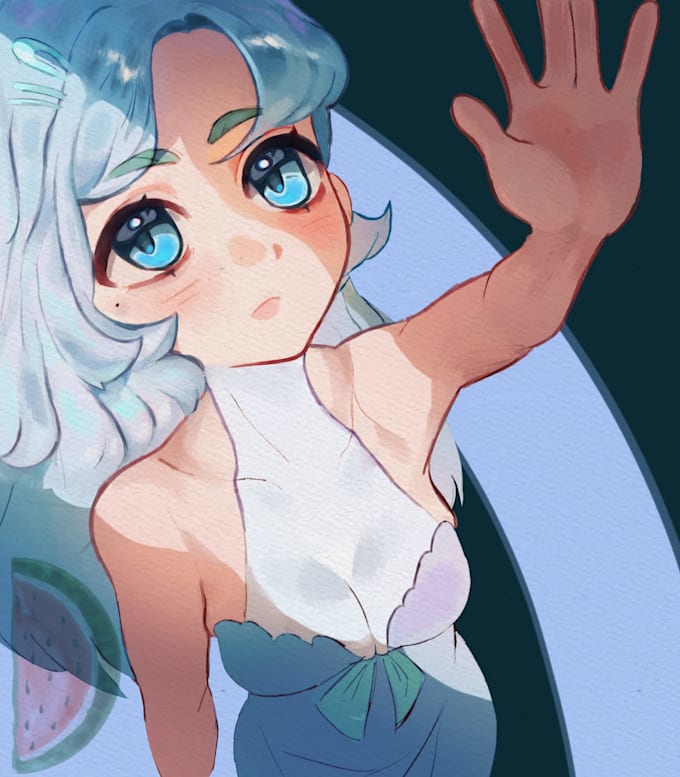 create cute anime girlies commision