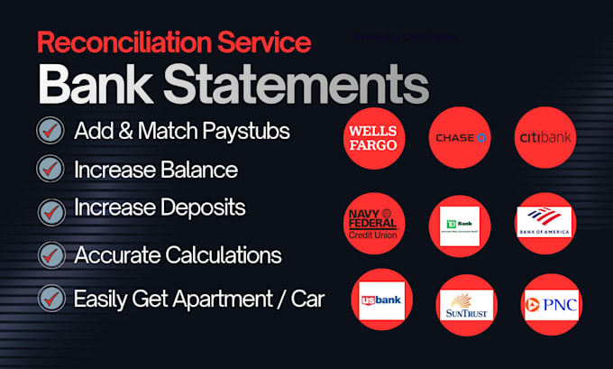 convert bank statement into financial statement