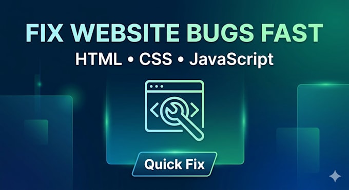 fix HTML CSS javascript bugs or small website issues fast