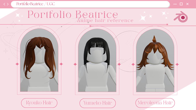 create custom roblox ugc hair or items for you that sell or game ready