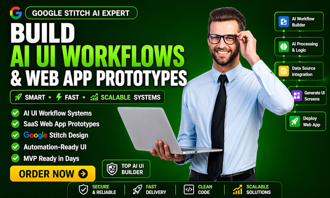 build google stitch ai UI workflow web applications prototyping workflow web UI