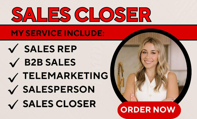 be high ticket sales closer online sales representative salesperson b2b sales