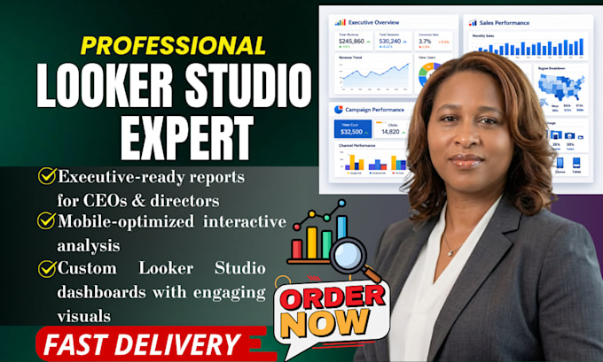 deliver professional data visualization and reporting using looker studio