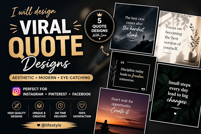 design aesthetic and viral quote posts for instagram