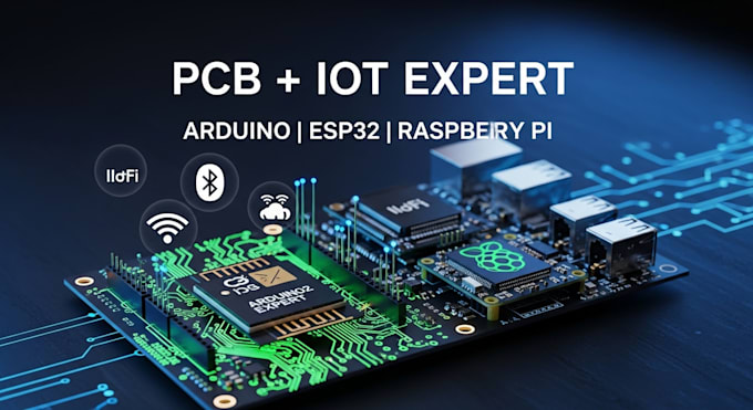 Pcb entwerfen und arduino esp32 raspberry pi iot embedded system entwickeln