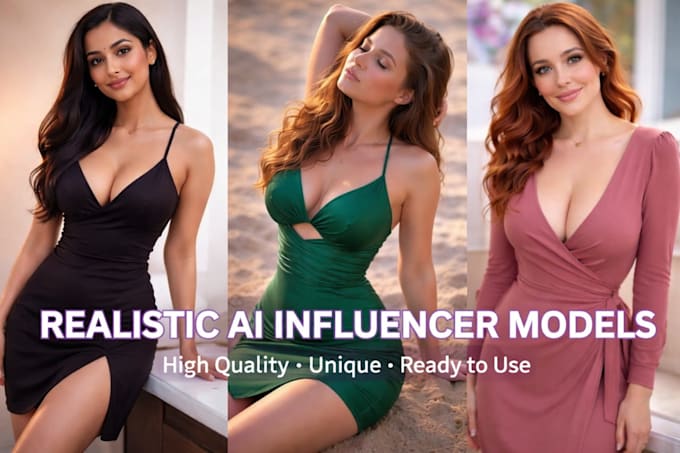 create realistic ai influencer model, ai avatar for fanvue, instagram sfw, nsfw