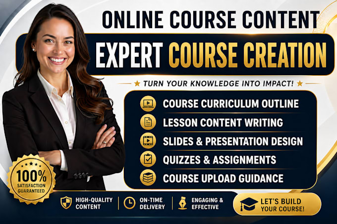 create online course content, course creation course curriculum elearning course