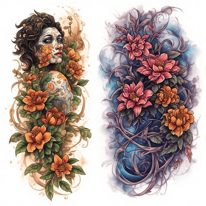 design professional tattoo and custom tattoo