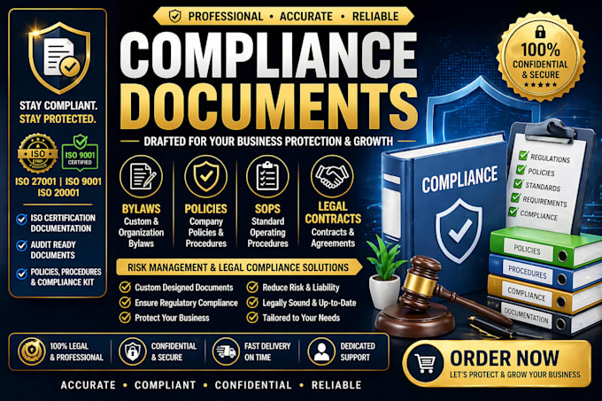 write a product compliance documents compliance policies and technical report