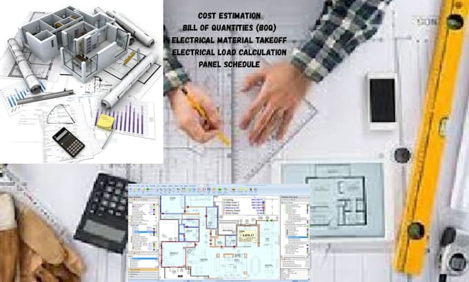 do electrical tender, cost estimations, quantity takeoff, material takeoff, boq
