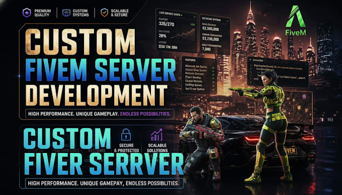 Desenvolver servidor de roleplay fivem com framework personalizado ...