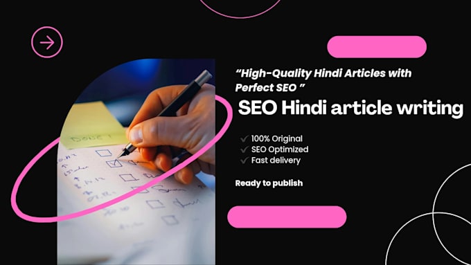 write SEO friendly hindi articles and blog posts