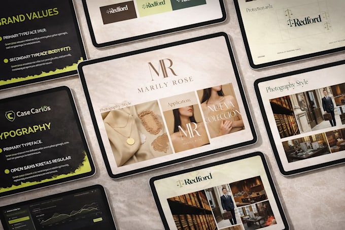 create professional brand identity design and branding kit