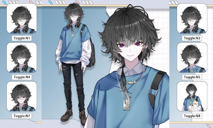 design and rig your anime live2d vtuber avatar with smooth face tracking