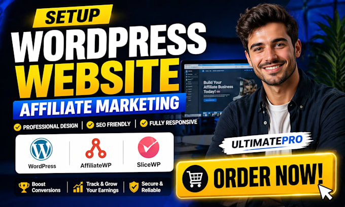 setup wordpress website affiliate marketing ultimatepro affiliatewp slicewp